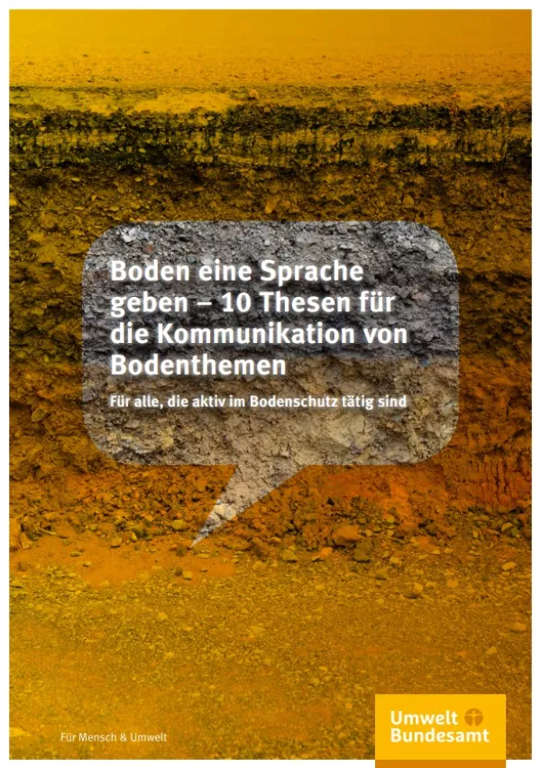 Broschuere: Boden eine Sprache geben: 10 Thesen für die Kommunikation von Bodenthemen