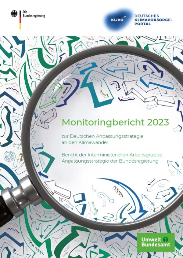 Broschuere: Monitoringbericht 2023 zur Deutschen Anpassungsstrategie an den Klimawandel
