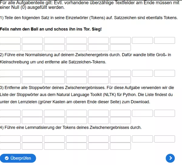 Interaktion: Woche 2 | Daten | Textvorverarbeitung (Aufgabe 1)