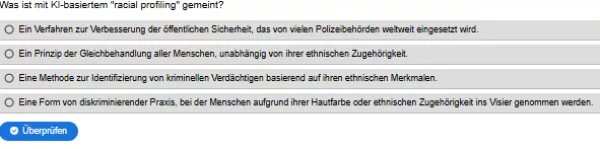 Interaktion: Woche 3 | Ethik | Automatisierte Entscheidungen und Datendiskriminierung (Aufgabe 3)