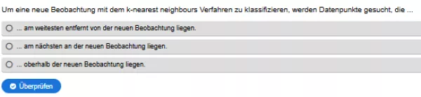 Interaktion: Woche 7 | Theorie | k-nearest neighbours Verfahren (Aufgabe 3)