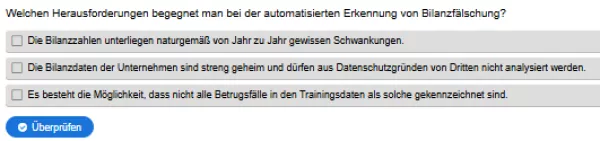 Interaktion: Woche 9 | Anwendungsbeispiele | Anwendung von Clustering zur Erkennung von Bilanzfälschung (Aufgabe 1)
