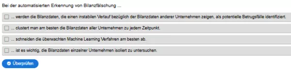 Interaktion: Woche 9 | Anwendungsbeispiele | Anwendung von Clustering zur Erkennung von Bilanzfälschung (Aufgabe 2)