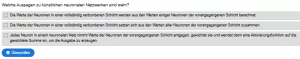 Interaktion: Woche 10 | Theorie | Neuronale Netzwerke und die Mathe (Aufgabe 1)
