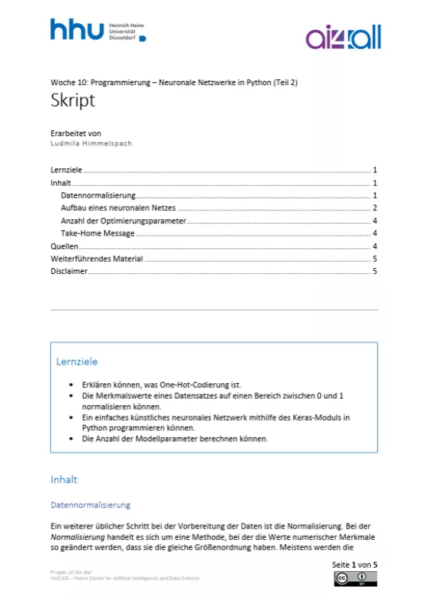 Video: Woche 10 | Programmierung | Neuronale Netzwerke (2) (PDF)