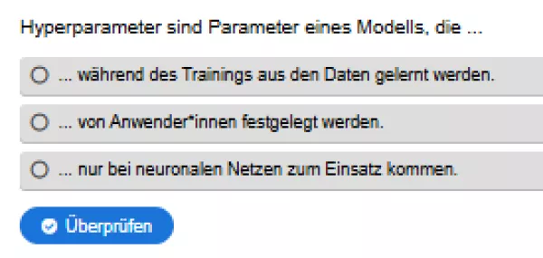 Interaktion: Prognosemodelle: Klassifikation und Regression | 02 | Hyperparameteroptimierung (Aufgabe 1)