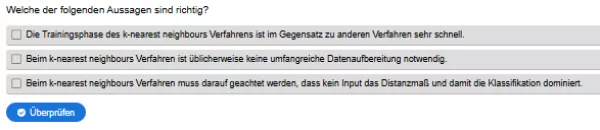 Interaktion: Prognosemodelle: Klassifikation und Regression | 03 | Das k-nearest neighbours Verfahren (Aufgabe 4)