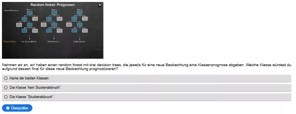 Interaktion: Prognosemodelle: Klassifikation und Regression | 03 | Der random forest (Aufgabe 2)