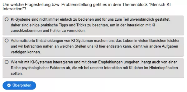 Interaktion: Mensch-KI-Interaktion | 01 | Fragestellung (Aufgabe 1)