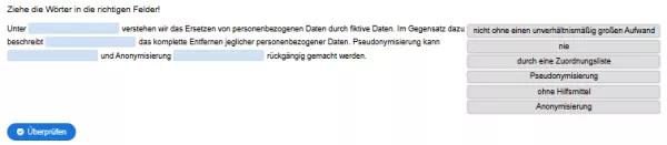 Interaktion: Datenbeschaffung und -aufbereitung | 03 | Pseudonymisierung und Anonymisierung (Aufgabe 1)