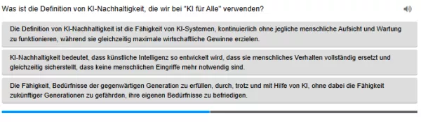 Interaktion: KI und Nachhaltigkeit | 02 | Nachhaltigkeitsdefinition (Aufgabe 1)