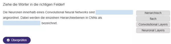 Interaktion: Bildklassifikation und Bildsegmentierung | 05 | Anordnung der Neuronen in CNNs (Aufbau 1)