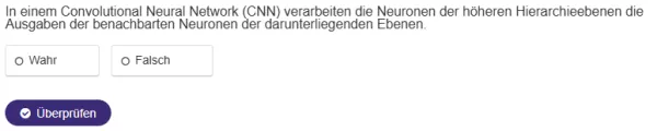 Interaktion: Bildklassifikation und Bildsegmentierung | 05 | Anordnung der Neuronen in CNNs (Aufbau 2)
