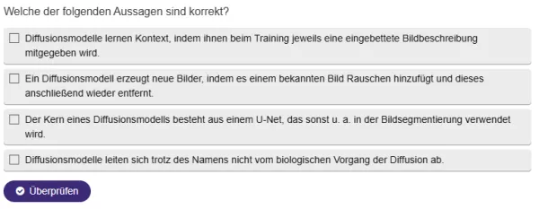 Interaktion: Generative Modelle | 03 | Diffusionsmodelle (Aufgabe 2)