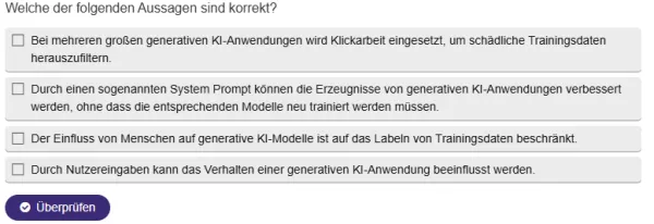 Interaktion: Generative Modelle | 04 | Der Einfluss des Menschen auf generative KI (Aufgabe 2)