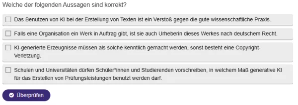 Interaktion: Generative Modelle | 05 | Urheberschaft bei generativen KI-Erzeugnissen (Aufgabe 2)