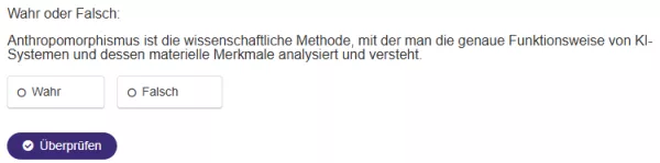 Interaktion: KI und Ich | 03 | Antropomorphisierung (Aufgabe 1)