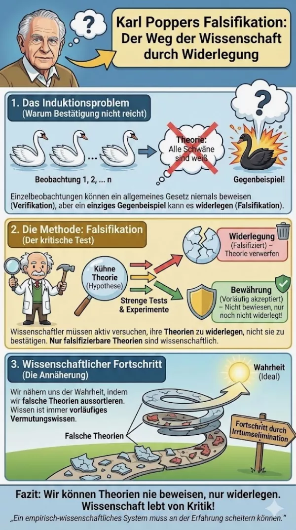 Bild: Falsifikation - Der Weg der Wissenschaft durch Widerlegung