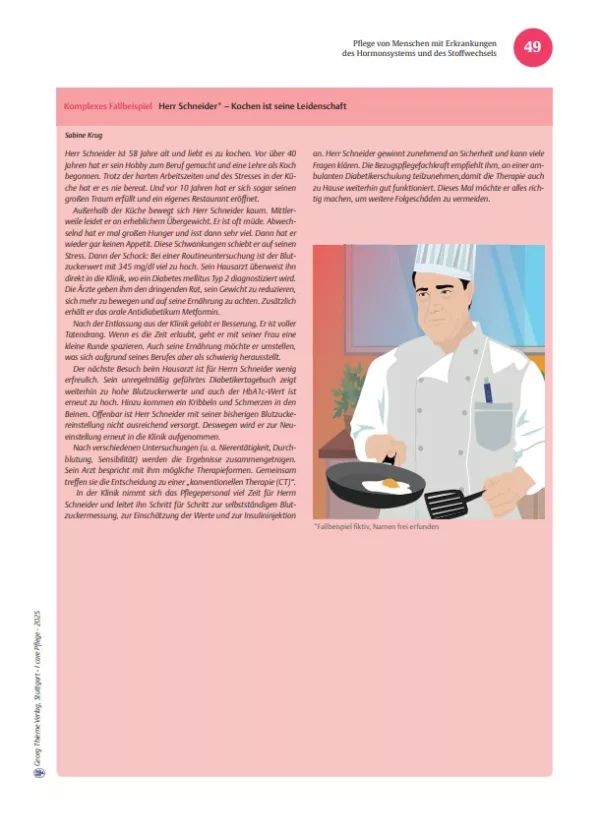 Arbeitsblatt: I care Pflege | Komplexe Fallbeispiele | Diabetes mellitus (Aufgaben)