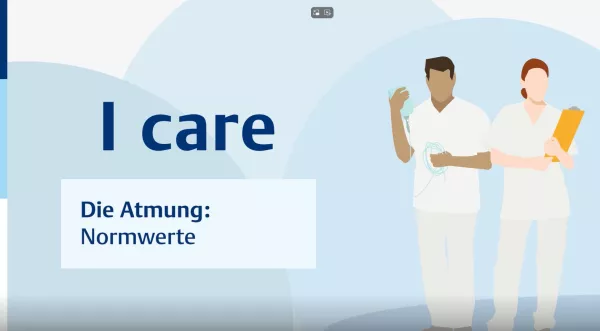 Video: I care Pflege | Pflegebasismaßnahmen | Die Atmung: Normwerte und Abweichungen (Video)