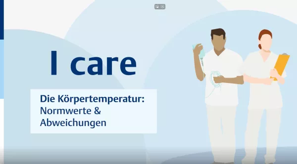 Video: I care Pflege | Pflegebasismaßnahmen | Die Körpertemperatur: Normwerte und Abweichungen (Video)