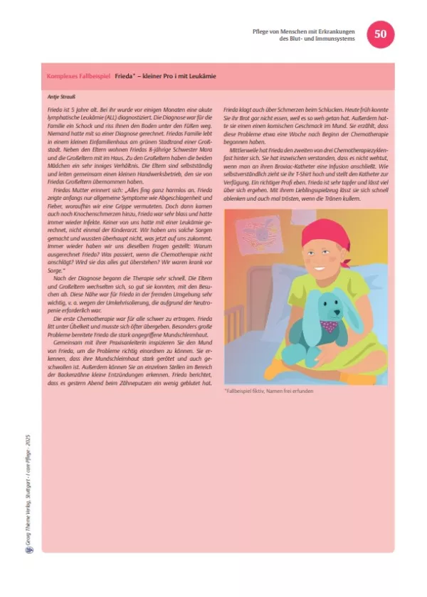 Arbeitsblatt: I care Pflege | Komplexe Fallbeispiele | Leukämie (Aufgaben)