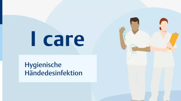 Video: I care Pflege | Pflegebasismaßnahmen | Hygienische Händedesinfektion (Video)