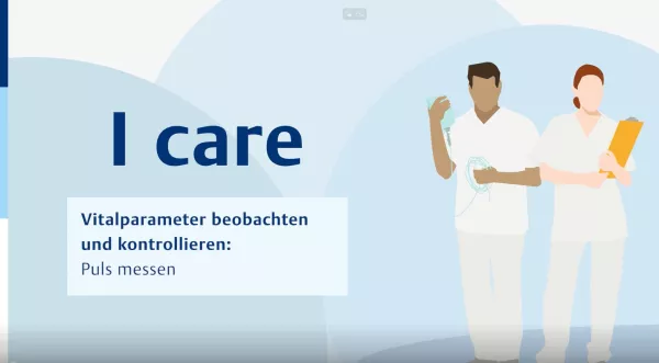 Video: I care Pflege | Pflegebasismaßnahmen | Der Puls: Puls messen (Video)