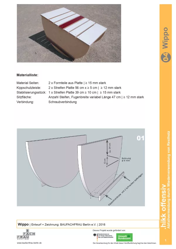 Anleitung: Bauanleitung Stuhl Wippo