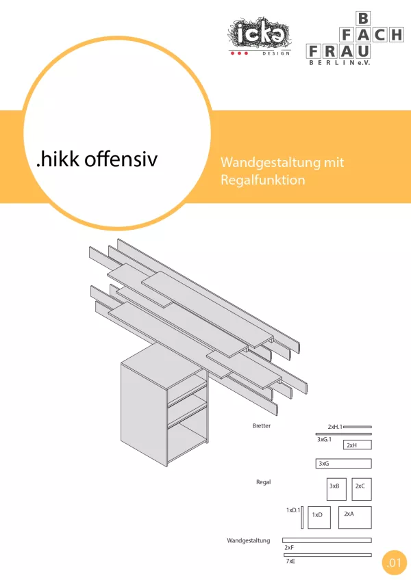 Anleitung: Bauanleitung Wandgestaltung mit Regalfunktion