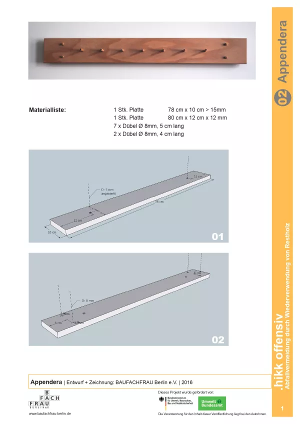 Anleitung: Bauanleitung Hängeleiste Appendera