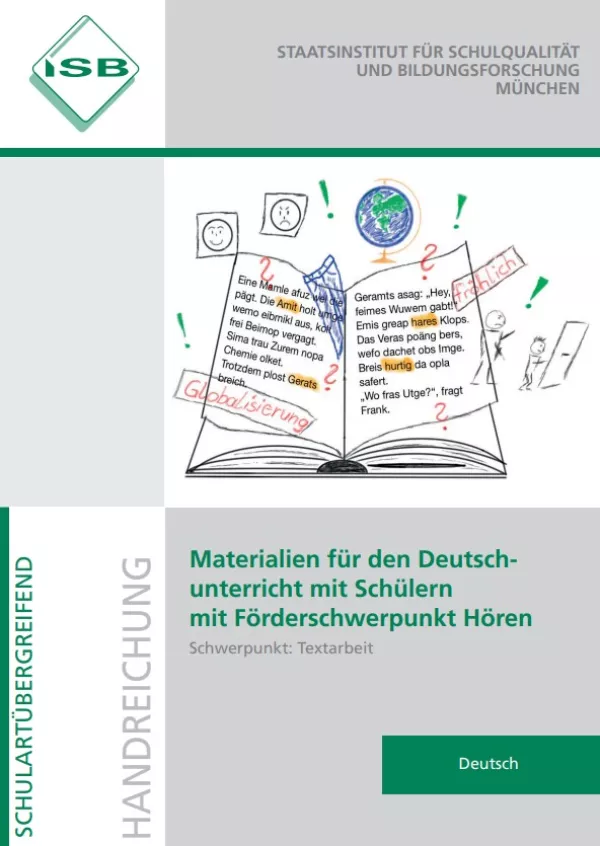 Handreichung: Materialien für den Deutschunterricht mit Schülern mit Förderschwerpunkt Hören