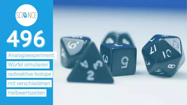 Video: Würfel simulieren radioaktive Isotope mit verschiedenen Halbwertszeiten | Analogieexperiment