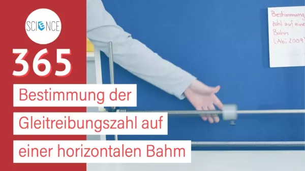 Video: Bestimmung der Gleitreibungszahl auf einer horizontalen Bahn