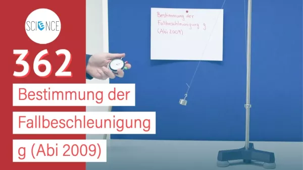 Video: Bestimmung der Fallbeschleunigung g (Abi 2009)