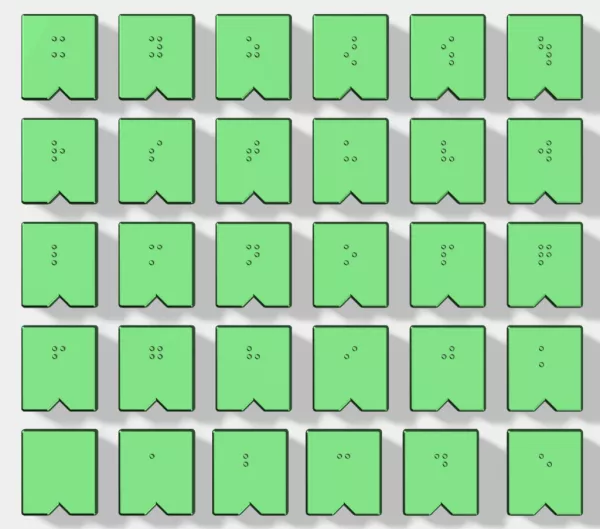 Entdeckendes: Kleinbuchstaben Eurobraille (3mf-Datei)