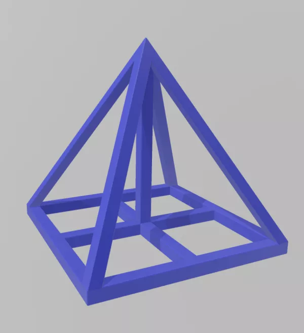 Entdeckendes: Kantenmodell Pyramide 1 — Pythagoras (zip-Datei)