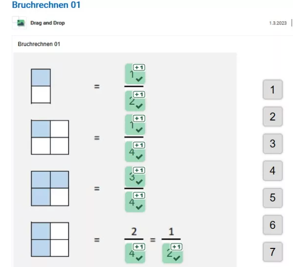 Interaktion: Bruchrechnen 01