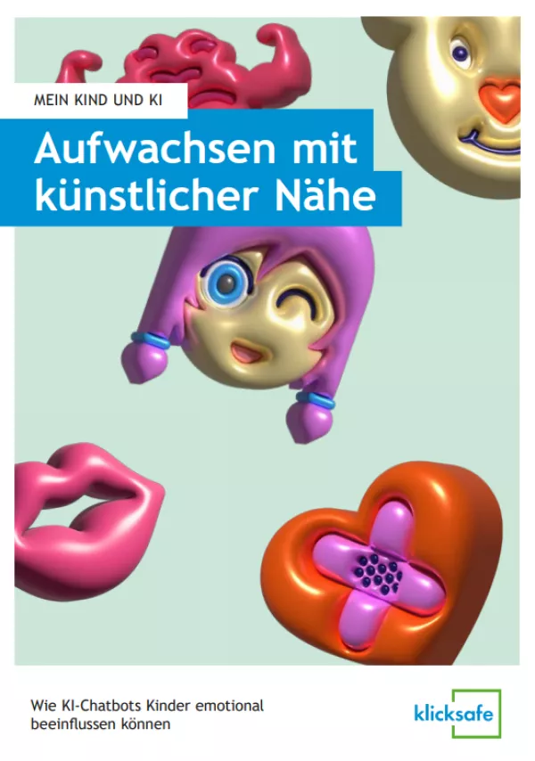 Broschuere: Mein Kind und KI. Aufwachsen mit künstlicher Nähe.