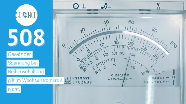 Video: Gesetz der Spannung bei Reihenschaltung gilt im Wechselstromkreis nicht