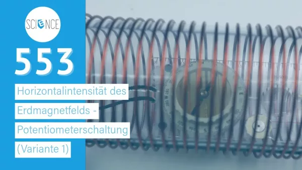 Video: Horizontalintensität des Erdmagnetfelds | Potentiometerschaltung (Variante 1)