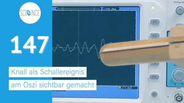 Video: Knall als Schallereignis am Oszi sichtbar gemacht