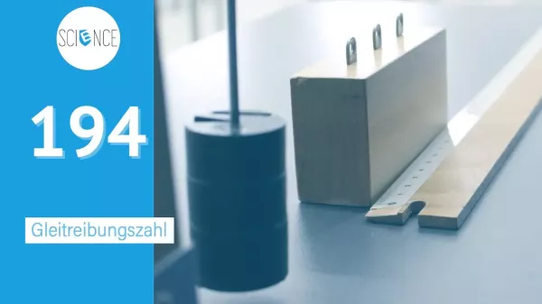 Video: Gleitreibungszahl eines Holzklotzes mithilfe eines Stoßes und Pendel