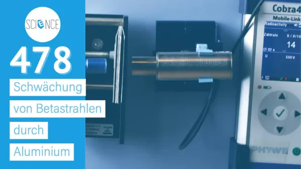Video: Schwächung von Betastrahlen durch Aluminium