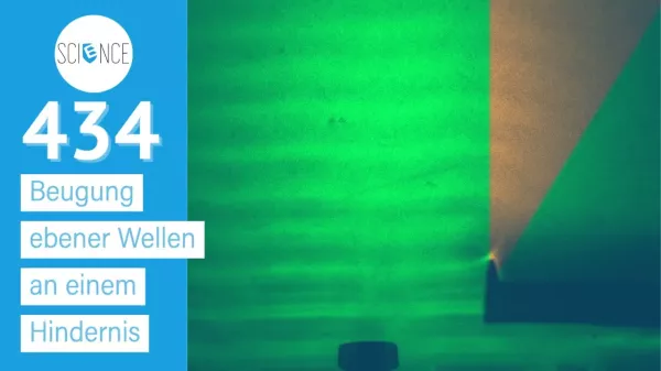 Video: Wasserwelle | Beugung ebener Wellen an einem Hindernis