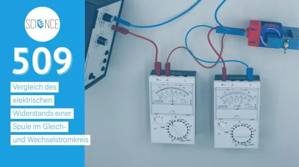 Video: Vergleich des elektrischen Widerstands einer Spule im Gleich- und Wechselstromkreis