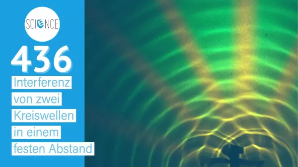 Video: Wasserwelle | Interferenz von zwei Kreiswellen in einem festen Abstand