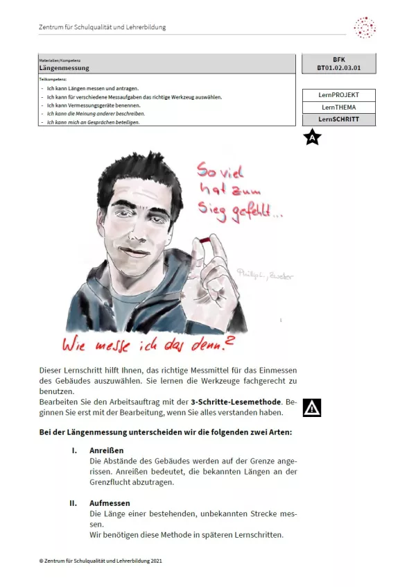 Arbeitsblatt: Längenmessung (Niveau A | PDF)