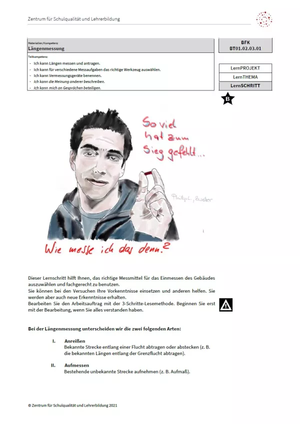 Arbeitsblatt: Längenmessung (Niveau B | PDF)