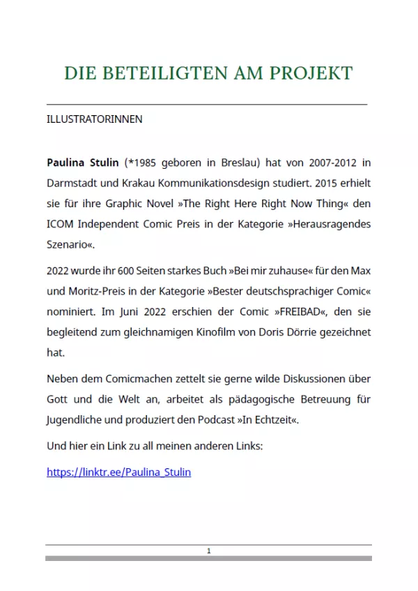 Sonstiges: TWIND Politische Bildung | Die Beteiligten am Projekt | Liste der Illustratoren